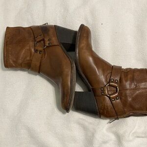 Frye Brown Heeled Boots size 42